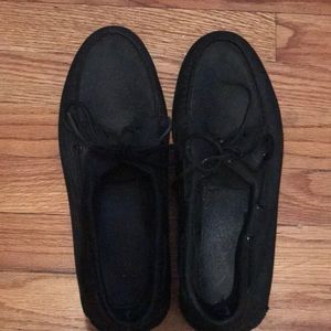Men’s black sperry boat shoes size 10